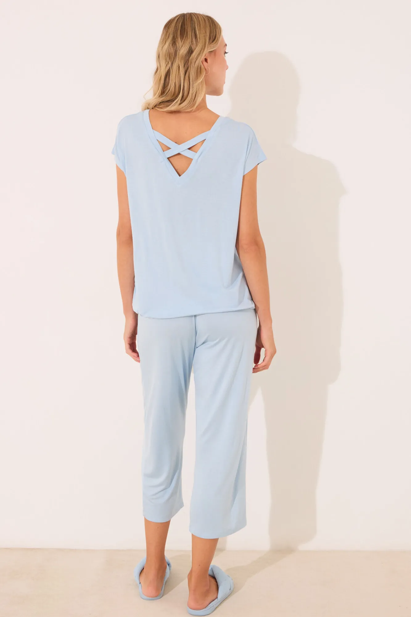 Women'secret Pijama Capri viscosa brillos