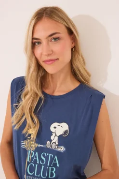 Women'secret Pijama corto 100% algodón geométrico Snoopy
