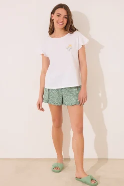 Women'secret Pijama corto 100% algodón