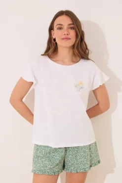 Women'secret Pijama corto 100% algodón