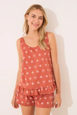 Women'secret Pijama corto 100% algodón Mickey Mouse