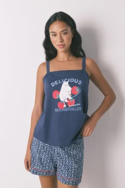 Women'secret Pijama corto 100% algodón Moomin
