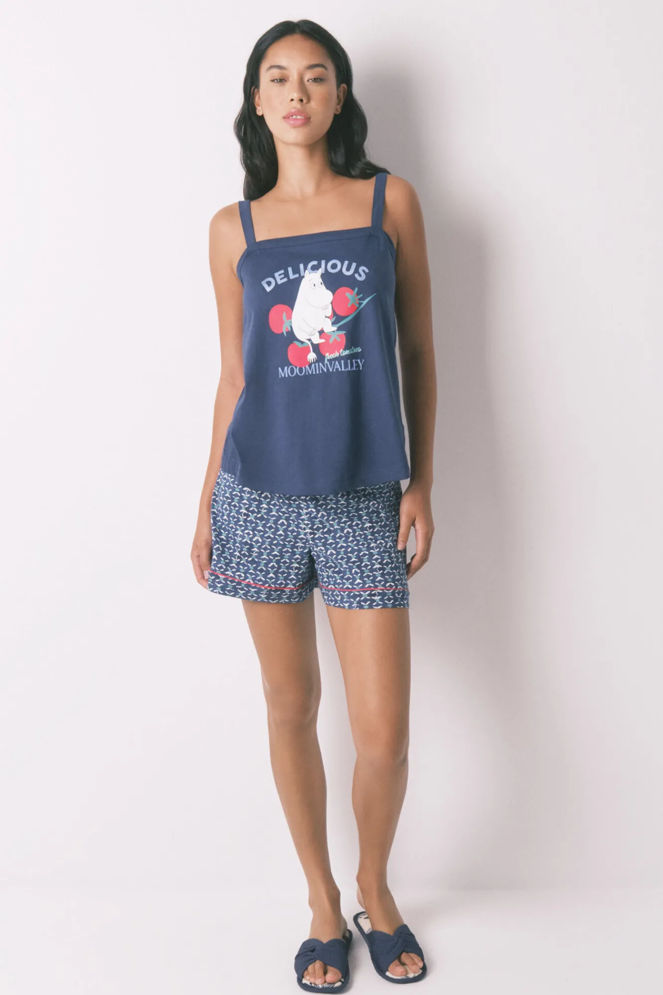 Women'secret Pijama corto 100% algodón Moomin