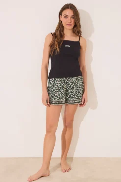 Women'secret Pijama corto algodón pointelle