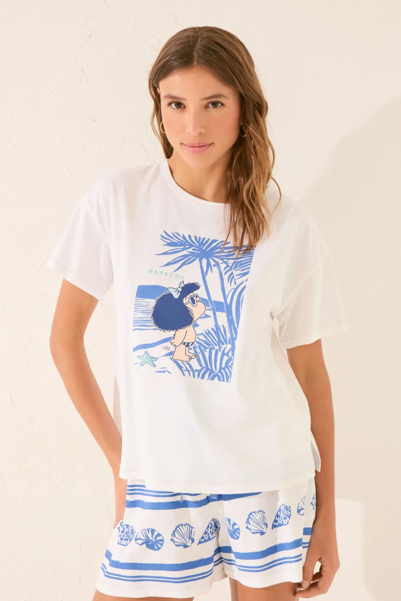 Women'secret Pijama corto Mafalda
