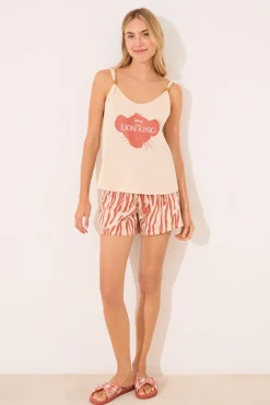 Women'secret Pijama corto estampado El Rey León