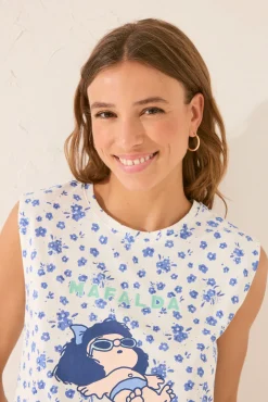Women'secret Pijama corto floral Mafalda