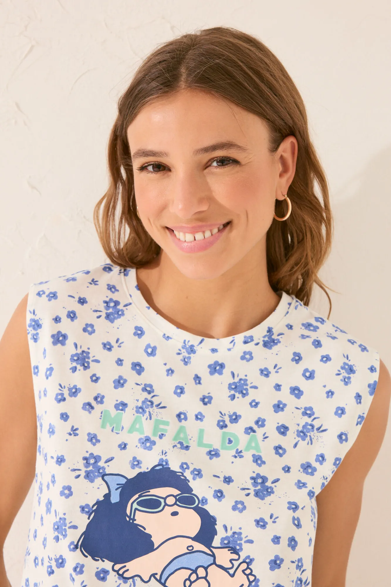 Women'secret Pijama corto floral Mafalda