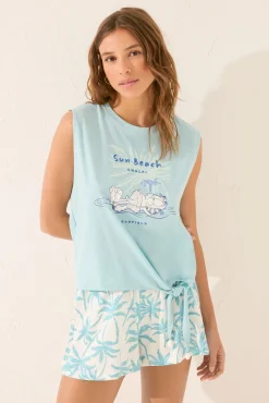 Women'secret Pijama corto Garfield