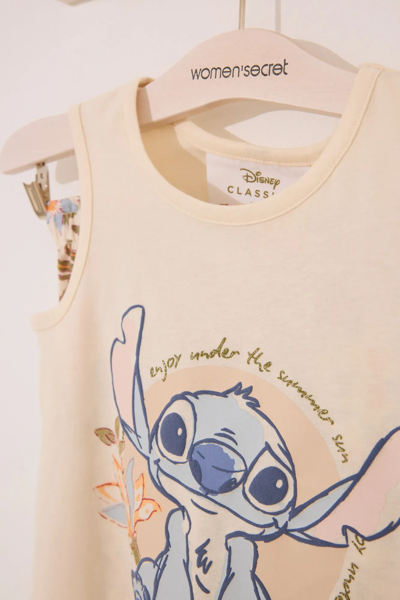 Crianças Women'secret Pijama corto infantil Lilo&Stitch algodón