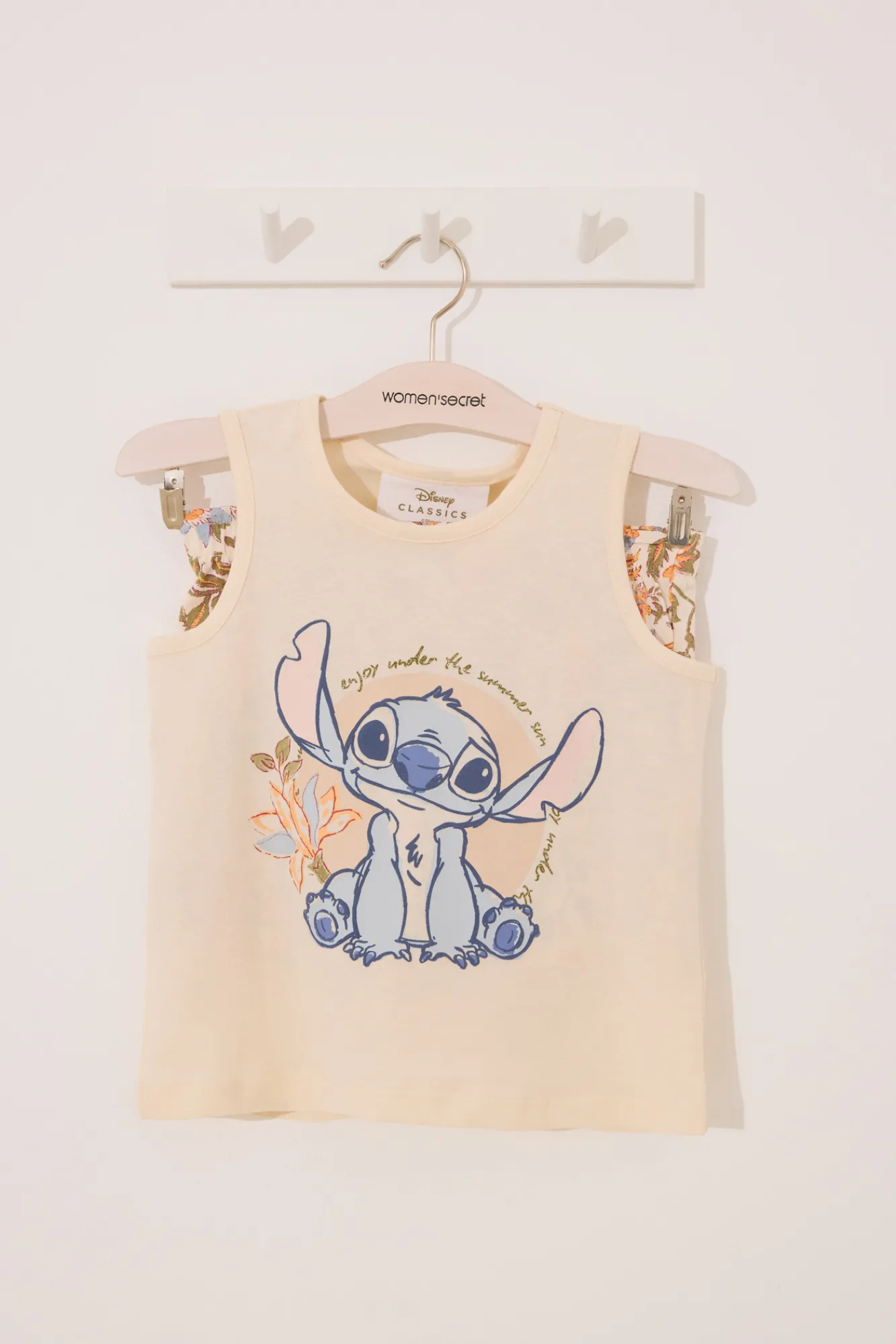 Crianças Women'secret Pijama corto infantil Lilo&Stitch algodón