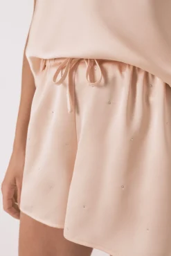 Women'secret Pijama corto satén encaje
