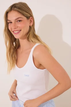 Women'secret Pijama corto tirantes algodón rayas
