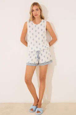 Women'secret Pijama corto tirantes algodón paisley
