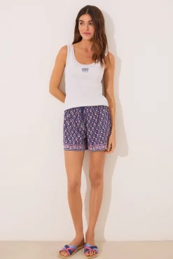 Women'secret Pijama corto tirantes algodón claro