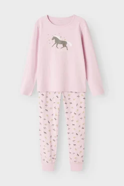 Crianças Name it Pijama de niña de caballo