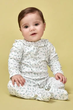 Crianças Gocco Pijama estampado florecitas verde