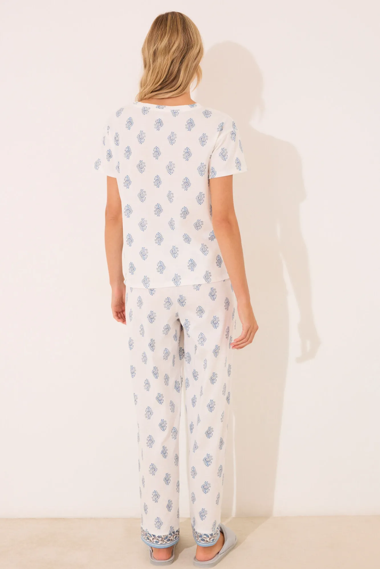 Women'secret Pijama largo 100% algodón paisley