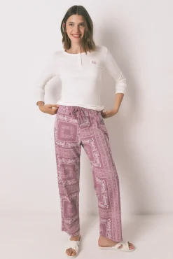 Women'secret Pijama largo algodón estampado flores