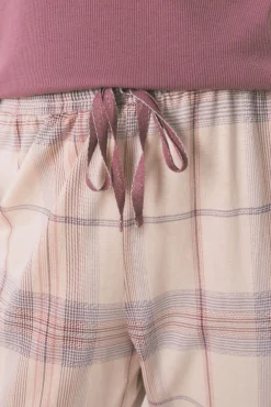 Women'secret Pijama largo algodón estampado cuadros