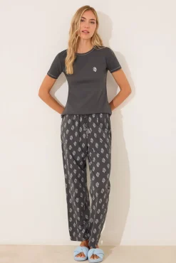 Women'secret Pijama largo algodón paisley