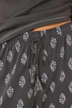 Women'secret Pijama largo algodón paisley