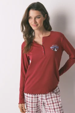 Women'secret Pijama largo algodón Mickey