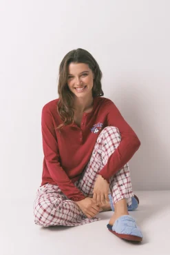 Women'secret Pijama largo algodón Mickey