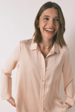 Women'secret Pijama largo strass satén
