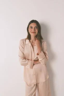 Women'secret Pijama largo strass satén