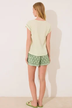 Women'secret Pijama manga corta algodón estampado