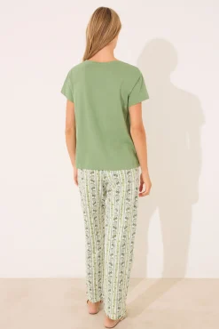 Women'secret Pijama manga corta algodón estampado