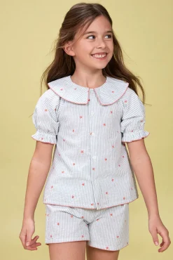 Crianças Gocco Pijama rayas con estrellas