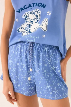 Women'secret Pijama tirantes marino Garfield