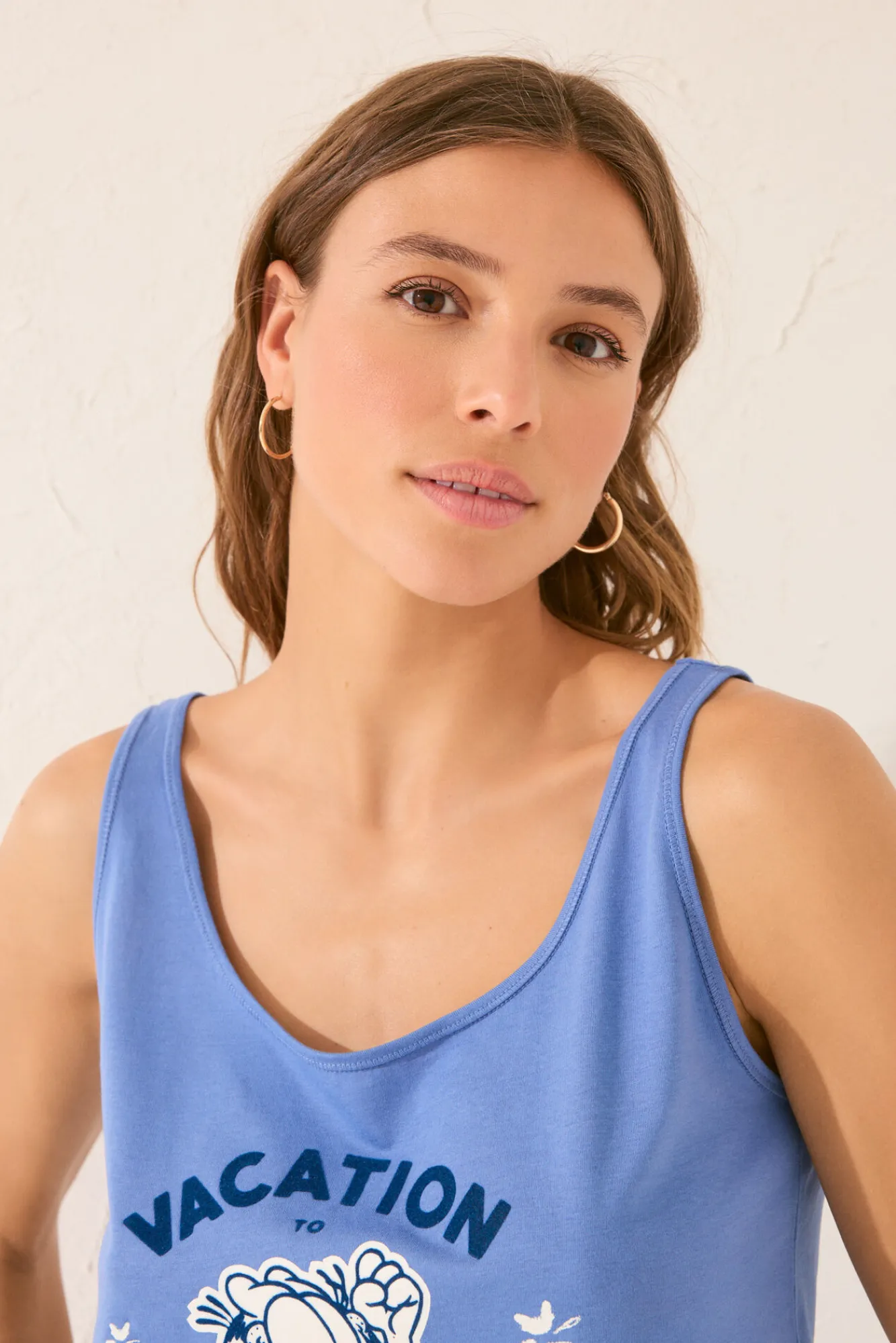 Women'secret Pijama tirantes marino Garfield