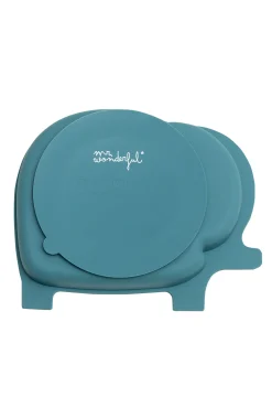 Mr. Wonderful Plato para bebés 100 % con base adherente