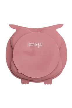 Mr. Wonderful Plato para bebés 100 % con base adherente