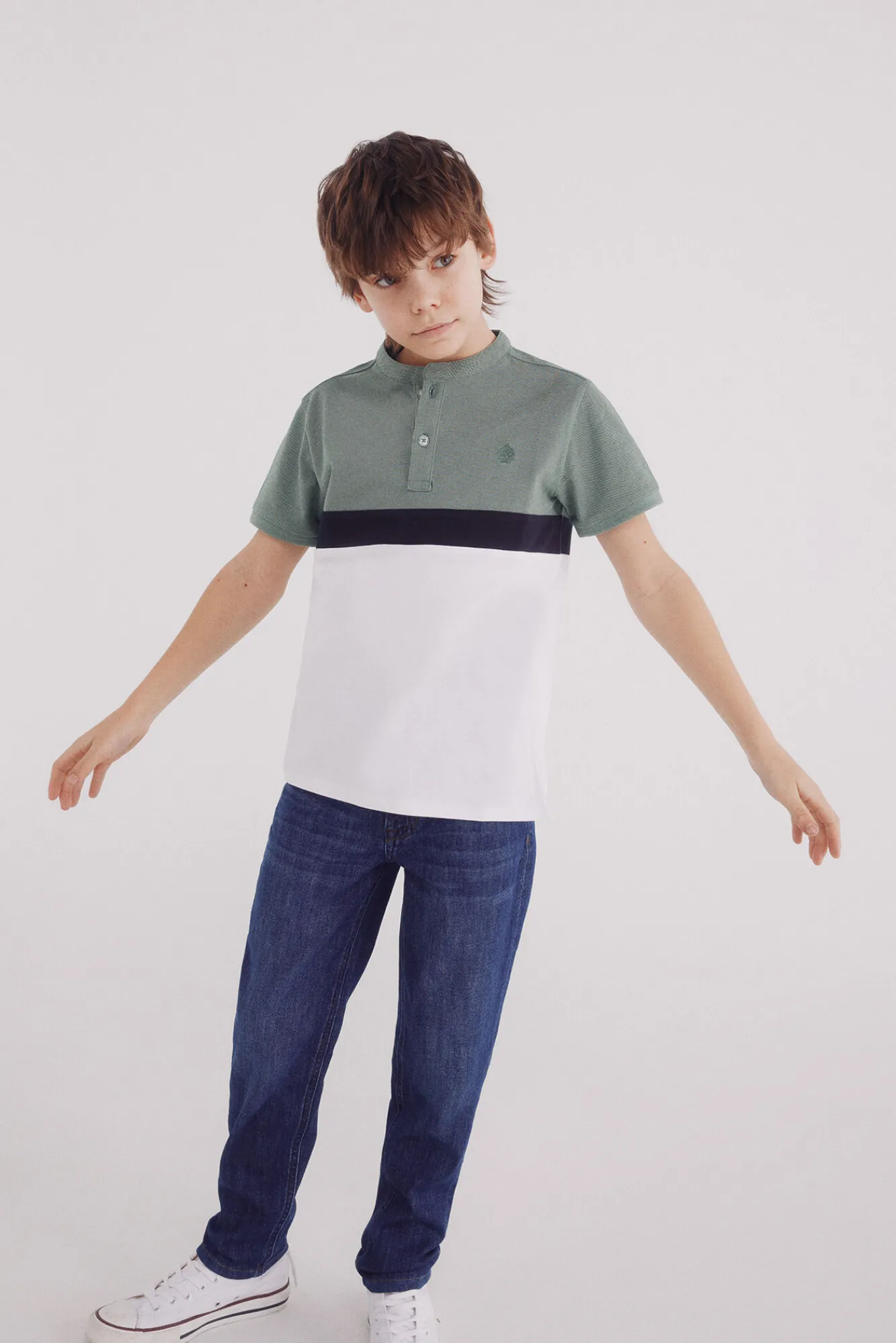 Crianças Springfield Kids Polo block color niño