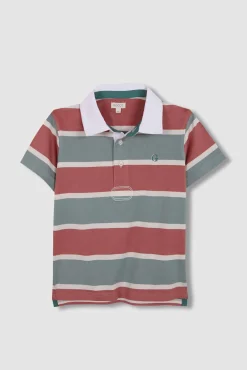 Crianças Gocco Polo de rayas tricolor