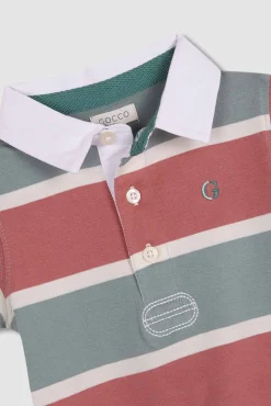 Crianças Gocco Polo de rayas tricolor