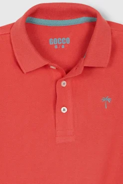 Crianças Gocco Polo detalles contraste rosa