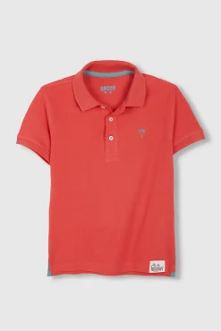 Crianças Gocco Polo detalles contraste rosa