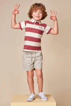 Crianças Gocco Polo estampado golf rosa