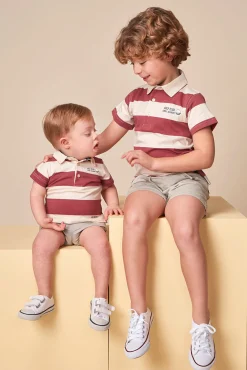 Crianças Gocco Polo estampado golf rosa