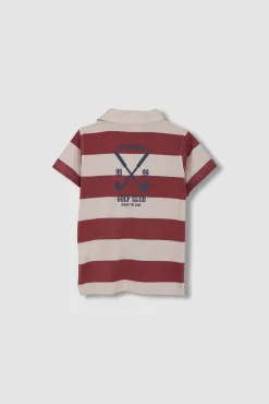 Crianças Gocco Polo estampado golf rosa