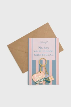 Mr. Wonderful Postal con llavero madre