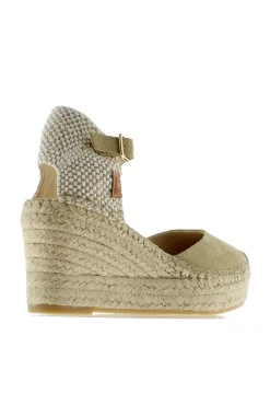 Vidorreta Sandalia cuña yute beige