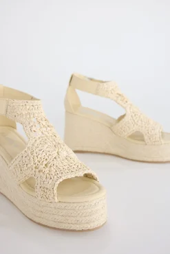 Slowlove Sandalia plataforma rafia