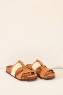 Women'secret Sandalia zueco bio tiras rafia y ante
