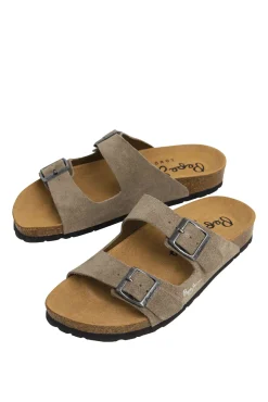 Pepe Jeans Sandalias Ante Con Doble Hebilla